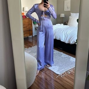 STAUD Lilac-Stone Mel Jumpsuit BNWT